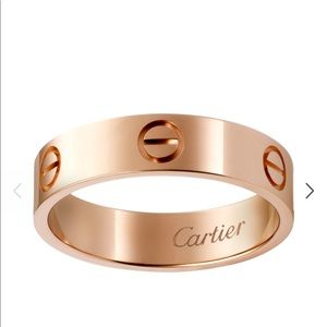 Cartier rose gold love ring